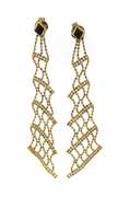 Gorgeous Yellow Gold Beads Dangle Earrings