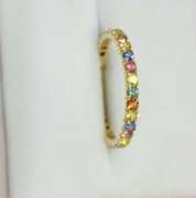 14kt Yellow Gold & Sapphire Band Ring