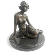Elegant Woman Bronze Sculpture