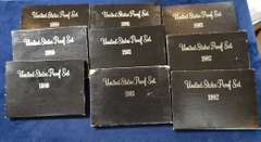 9 US Proof Sets, 3 Each 1980-1982
