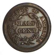 1842 Braided Hair Half Cent - PROOF - Rare
