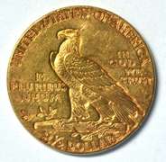 Lovely BU 1929 US $2.50 Indian Gold Piece. Fresh