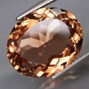 Sparkling 12.44ct peach champagne Topaz