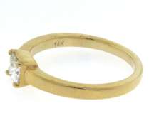 Outstanding Yellow Gold Princess Cut Diamond Ring