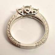 Stylish WG Contemporary Diamond Ring