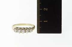 14K White Gold Cubic Zirconia Classic Wedding Band Ring