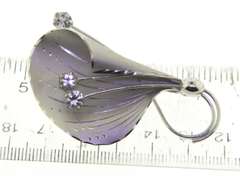 Sterling Silver Cubic Zirconia Brooch