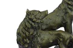 Howling Wolf Bronze Sculpture