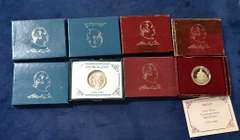 4 Each GW Commem Half Dollars, OGP