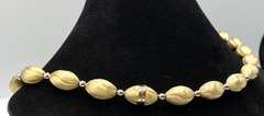 Heavy Art Deco Chunky 14kt Gold Necklace