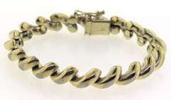 Sterling Silver Wavy Bracelet