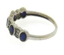 Goorgeous Alternative Oval Blue Sapphire and Diamond Ring