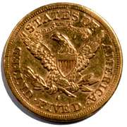 1880 S $5 Liberty Quarter Eagle Gold