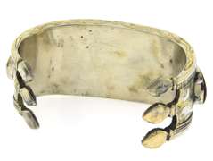 Turkmen Antique Silver Bracelet with Carnelians