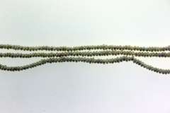 Vintage Sterling Silver Fresh water Three Strands Beads Necklace
