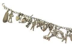 Vintage Sterling Silver Charm Bracelet