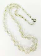 Vintage Sterling Crystal Bead Necklace