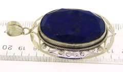 Vintage Sterling Silver Lapis Pendant