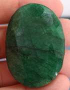Large 152ct oval cut forest green Emerald