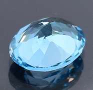 Top French blue 8.22ct 14x11mm Brazilian Topaz