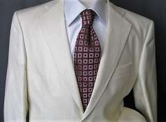 100% Linen Modern Fit Suit, Made In Italy