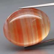 Gorgeous 47.71ct untreated orange Lace Agate