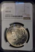 1925 MS64 Peace $ NGC