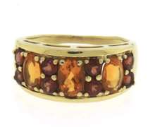 Graceful Yellow Gold Citrine Ring