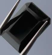 Diamond black 8.25ct emerald cut Onyx