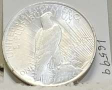 1923 Peace Dollar, near Unc