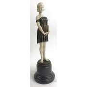 Woman Figurine Bronze Sculpture