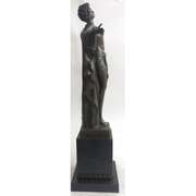 Art Nouveau Nude Woman Awakening Bronze Sculpture