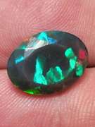 High fire! 2.53ct block pattern Black Opal