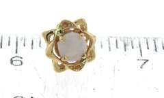 Lovely Yellow Gold Opal Earrings