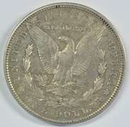 Reflective AU 1904-S Morgan Silver Dollar. Rare key date