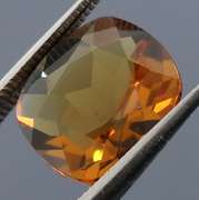Firey 4.27ct cushion cut whiskey Citrine