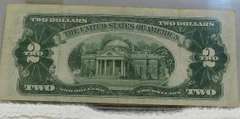 1928-G $2. US Note Red Seal circ, first yr of issue for sm size