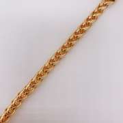 Fancy Italian Made 18kt Gold Plated Greek Key Design Bracelet
