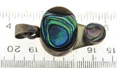 Sterling Silver Mexico Signed Abalone Pendant