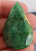 Large 108ct oval cut forest green Emerald