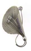Sterling Silver Cubic Zirconia Brooch