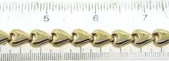 Incredible Yellow Gold Puffed Heart Bracelet