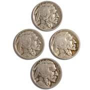 1916 D 1919 D 1925 S & 1926 S Buffalo Nickels