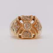14kt Yellow Gold & Diamond Ring
