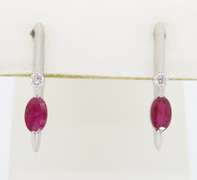 Diamond & Ruby Earrings