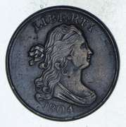 1804 Draped Bust Half Cent - Sharp