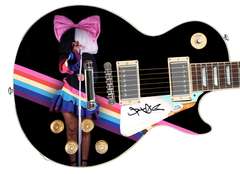Sia Furler Autographed Custom Graphics Photo Guitar ACOA