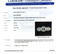 Impressive Yellow  Gold 3 Diamond Ring