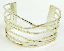 Silpada Wide Free-Form Openwork Sterling Cuff Bracelet