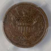 1864 R S Terrey Only Maine CW Token AU 58